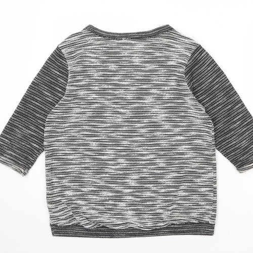 Divided by H&M Womens Grey Round Neck Polyester Pullover Jumper Size S