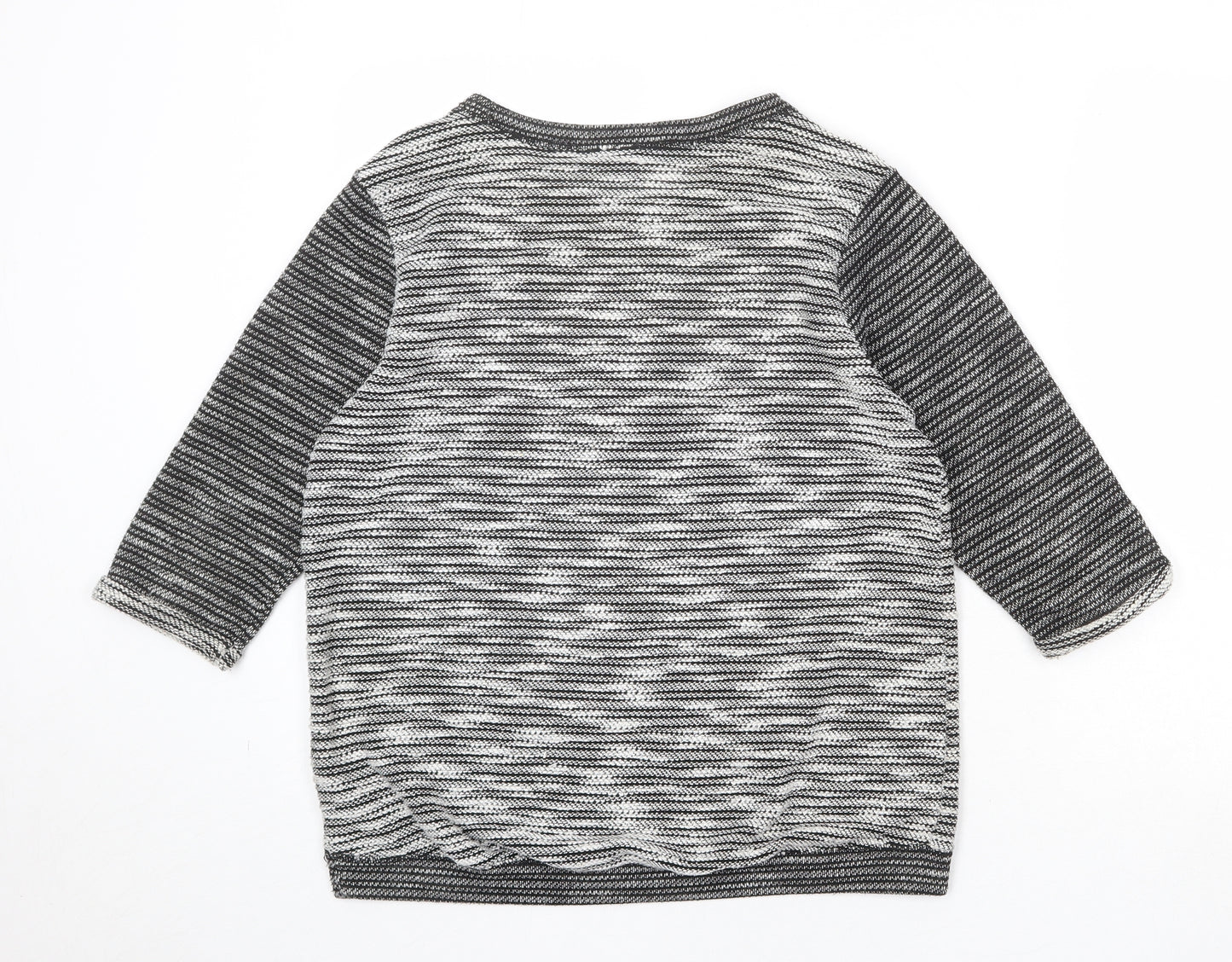 Divided by H&M Womens Grey Round Neck Polyester Pullover Jumper Size S