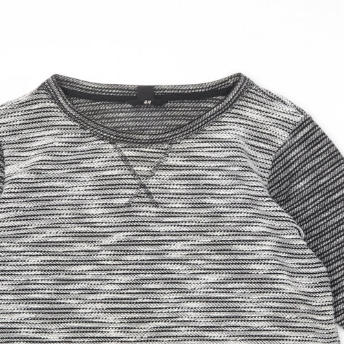 Divided by H&M Womens Grey Round Neck Polyester Pullover Jumper Size S