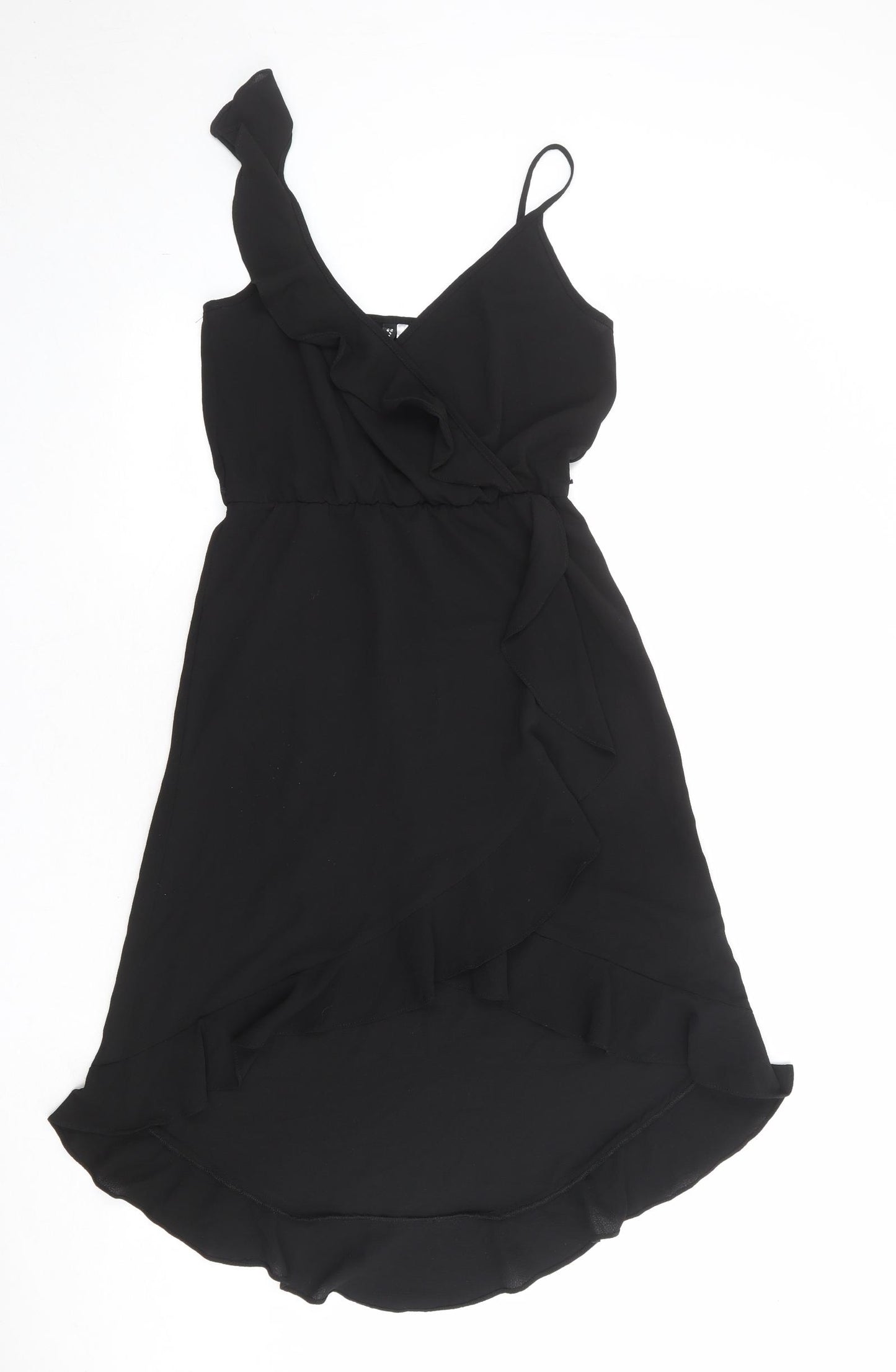 Divided by H&M Womens Black Polyester Fit & Flare Size 8 V-Neck Pullover