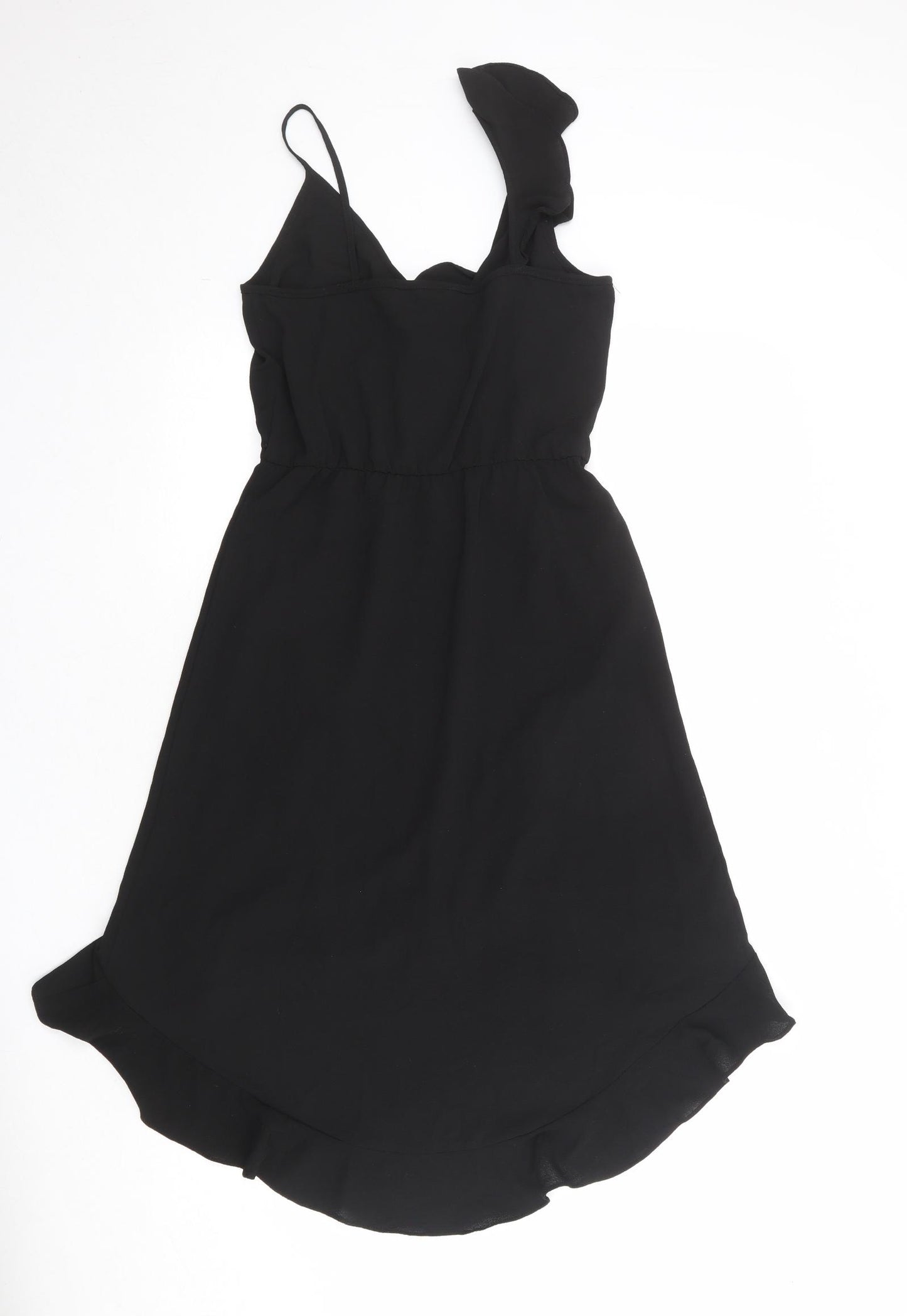 Divided by H&M Womens Black Polyester Fit & Flare Size 8 V-Neck Pullover