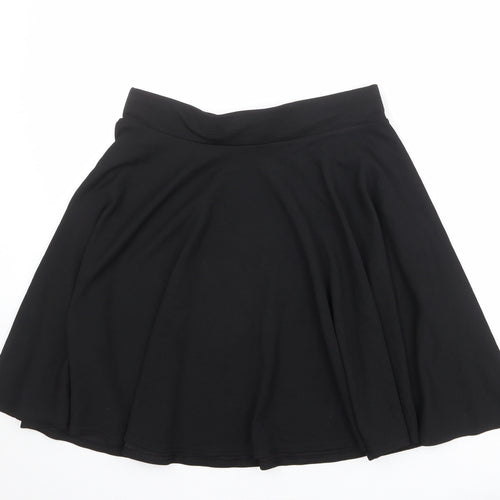 Urban Coco Womens Black Polyester Pleated Skirt Size XL