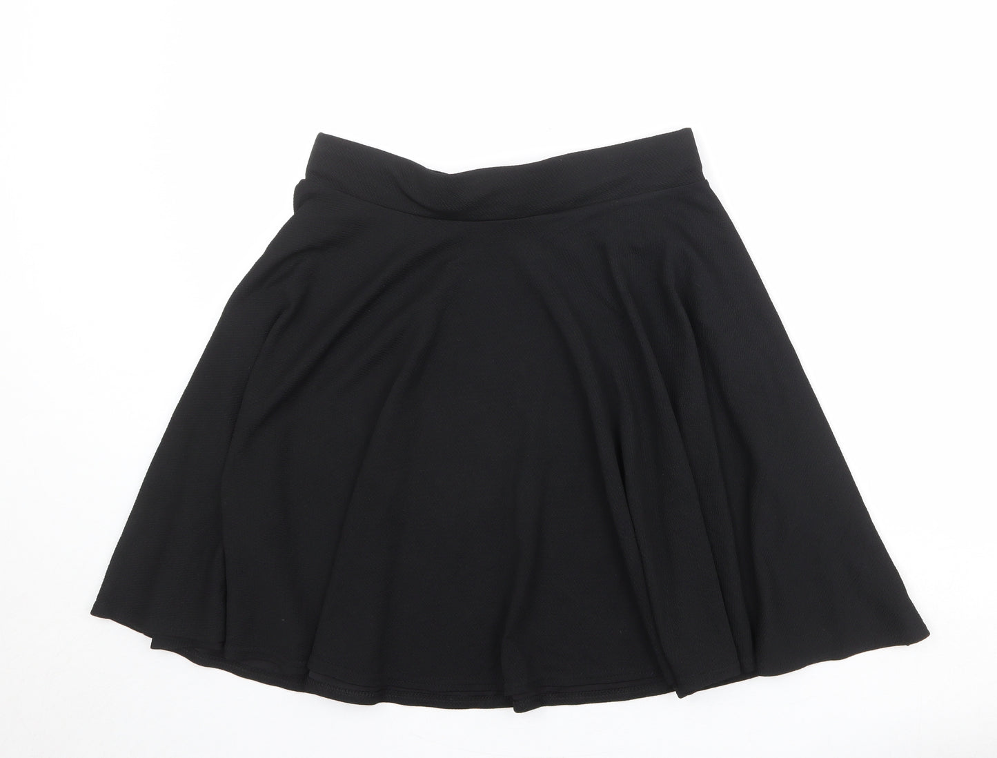 Urban Coco Womens Black Polyester Pleated Skirt Size XL
