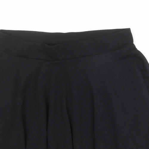 Urban Coco Womens Black Polyester Pleated Skirt Size XL