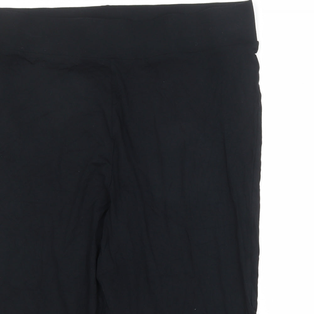 Marks and Spencer Womens Black Viscose Cropped Leggings Size 22
