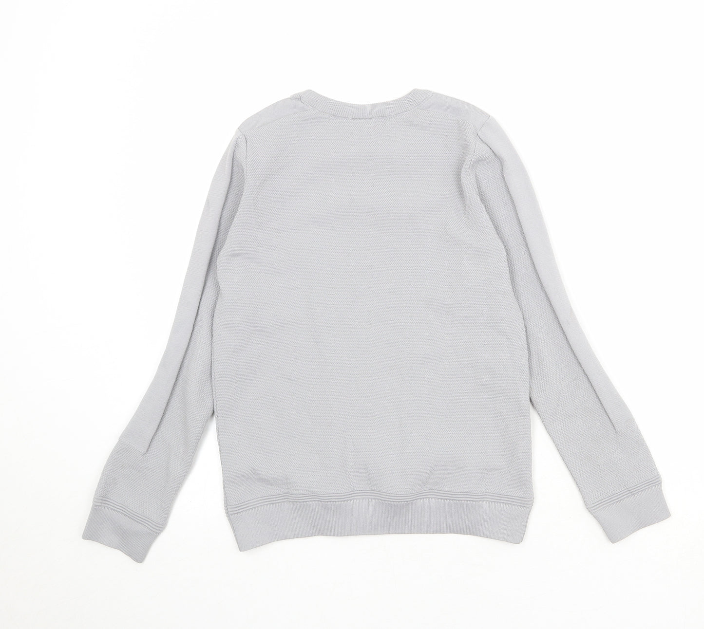 River Island Boys Grey Polyester Pullover Sweatshirt Size 11-12 Years Pullover