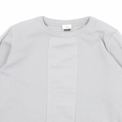 River Island Boys Grey Polyester Pullover Sweatshirt Size 11-12 Years Pullover