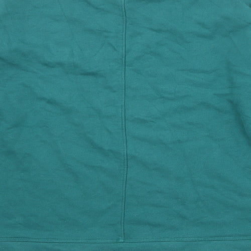 Lands' End Womens Green Cotton Pullover Sweatshirt Size M Pullover