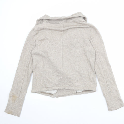 Gap Womens Beige Biker Jacket Size S Zip