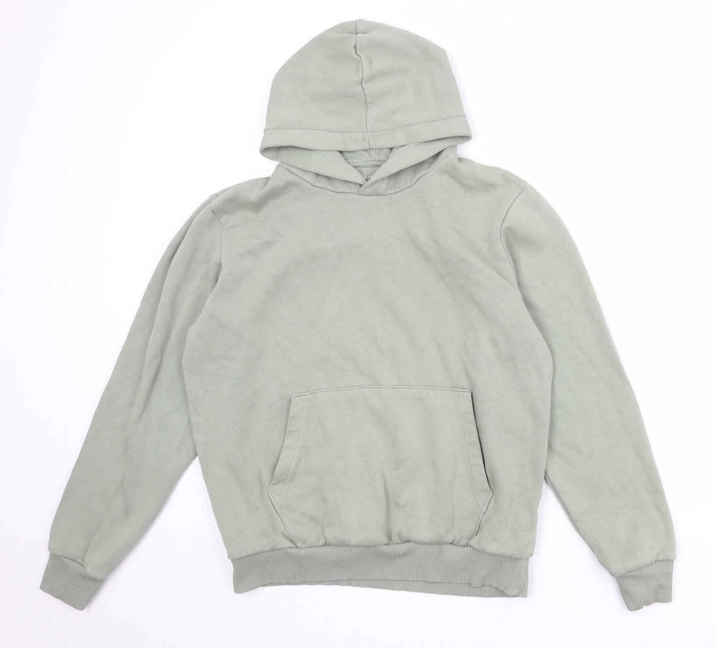 NEXT Mens Green Cotton Pullover Hoodie Size M