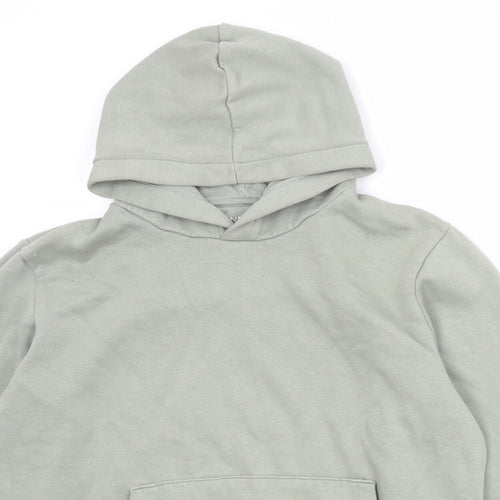 NEXT Mens Green Cotton Pullover Hoodie Size M