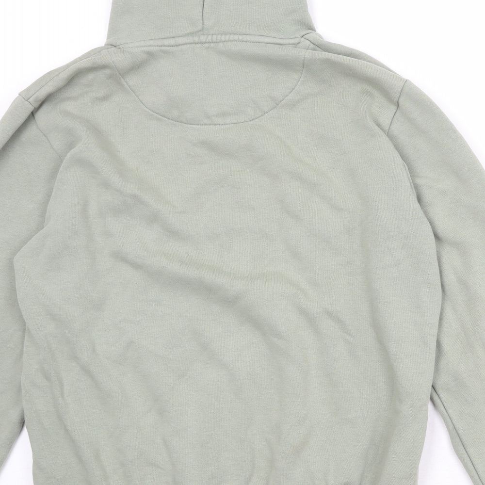 NEXT Mens Green Cotton Pullover Hoodie Size M