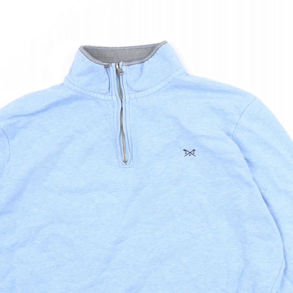 Crew Clothing Mens Blue Cotton Pullover Sweatshirt Size XL