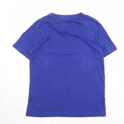 Hot Tuna Boys Blue 100% Cotton Basic T-Shirt Size 13 Years Round Neck Pullover