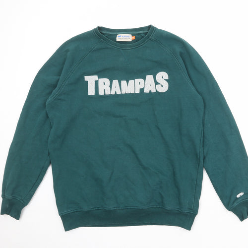 Karhu Womens Green 100% Cotton Pullover Sweatshirt Size M Pullover - Trampas