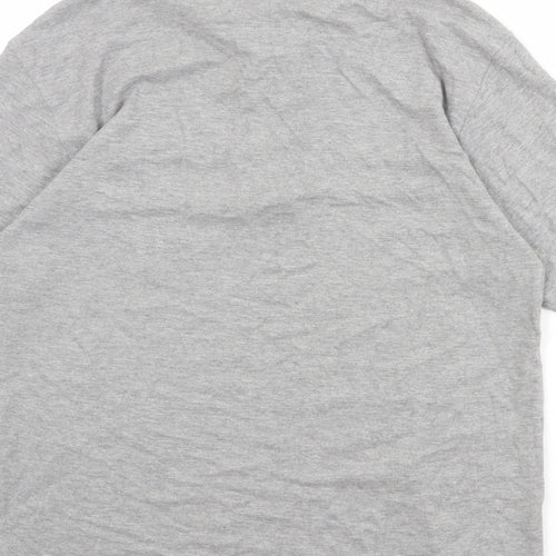 Slazenger Mens Grey Cotton Polo Size S Collared Button
