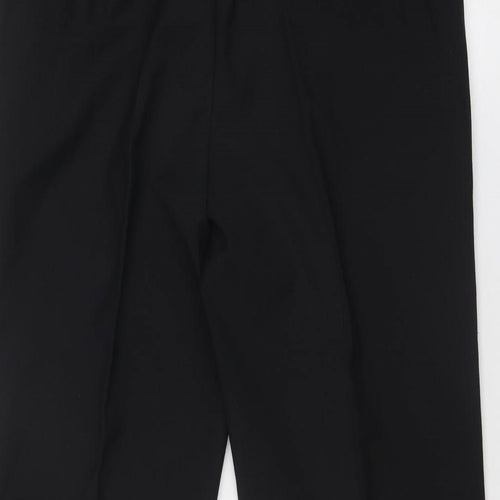 Skopes Mens Black Polyester Trousers Size 38 in Regular Zip - Short Leg