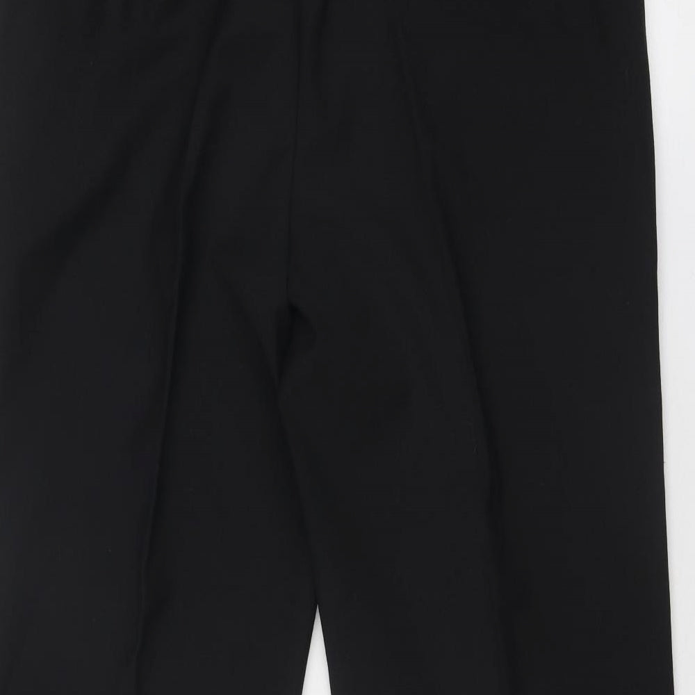 Skopes Mens Black Polyester Trousers Size 38 in Regular Zip - Short Leg