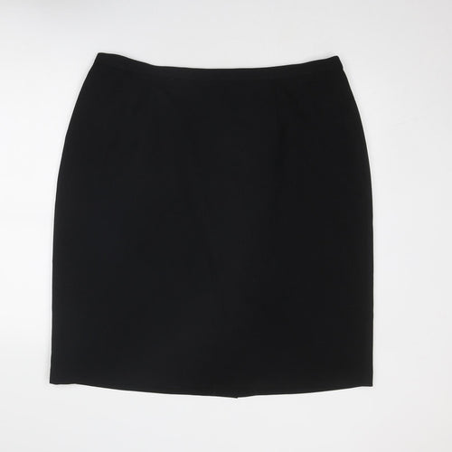 EWM Womens Black Polyester Cargo Skirt Size 24 Zip