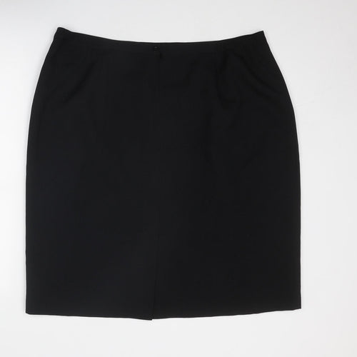 EWM Womens Black Polyester Cargo Skirt Size 24 Zip