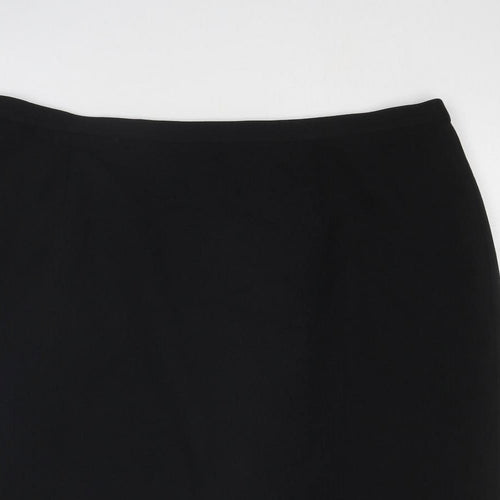 EWM Womens Black Polyester Cargo Skirt Size 24 Zip