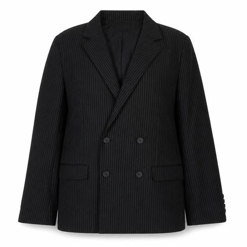 Brave Soul Womens Black Pinstripe Viscose Jacket Suit Jacket Size 10