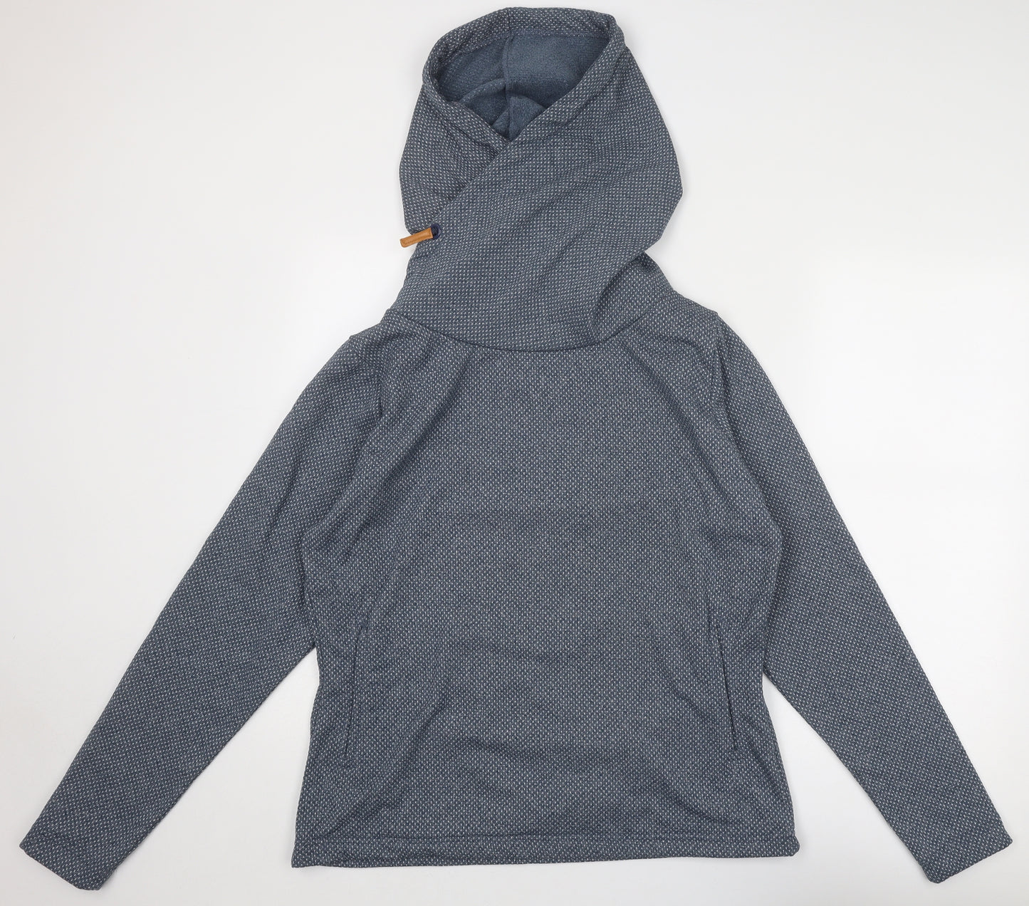 Ayacucho Womens Blue Polyester Pullover Hoodie Size XL Pullover