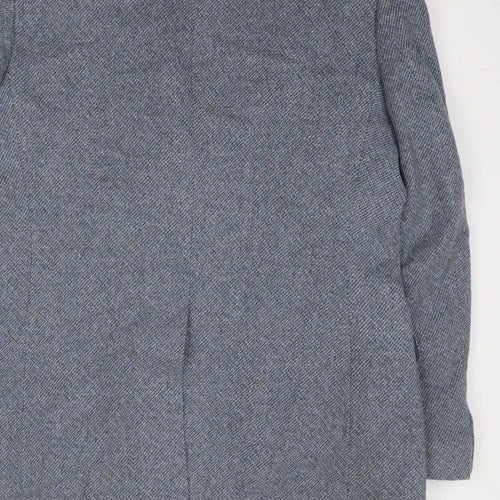 St Michael Mens Blue Wool Jacket Blazer Size 42 Regular