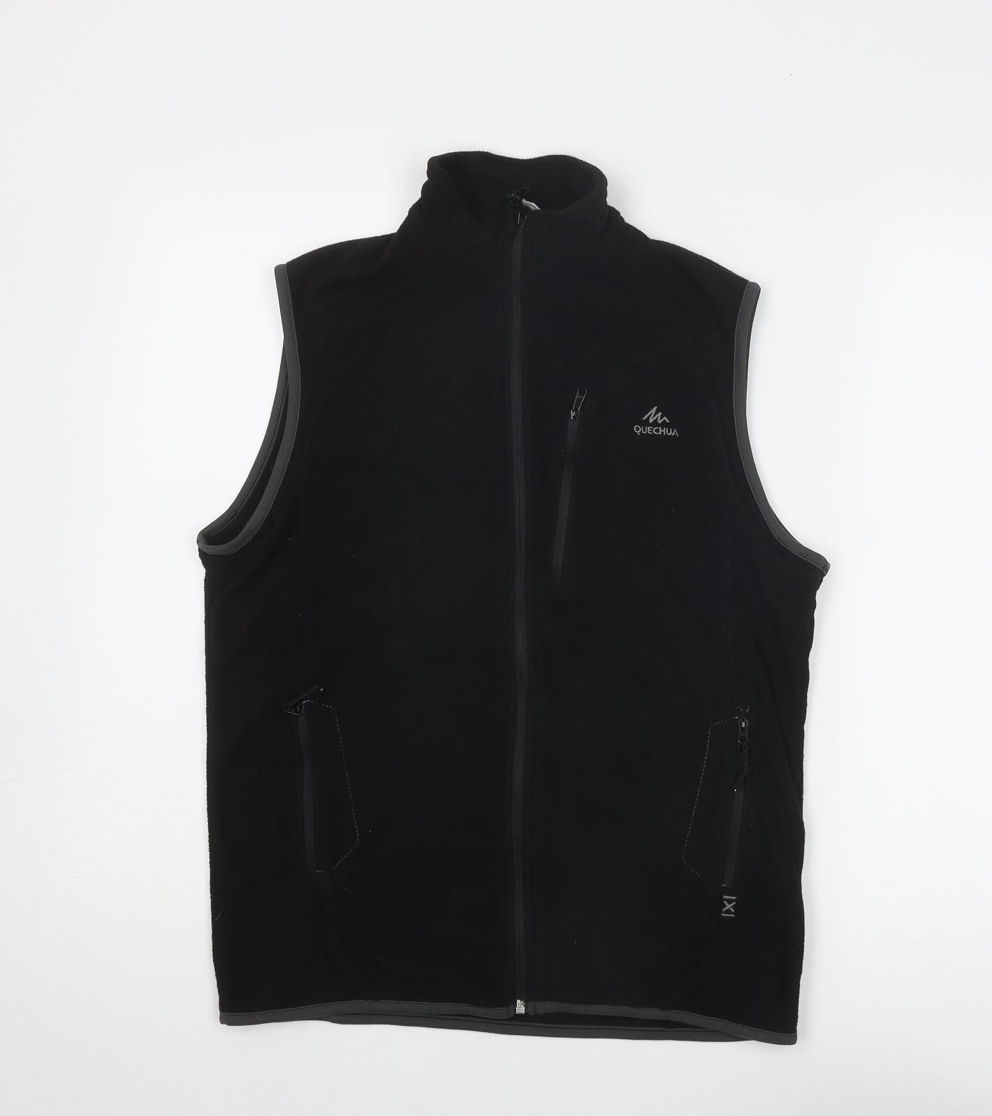 Quechua Mens Black Gilet Jacket Size S Zip