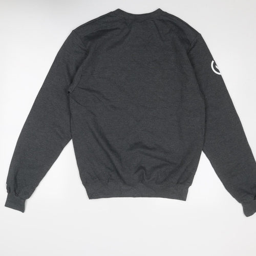 Champion Mens Grey Cotton Pullover Sweatshirt Size S