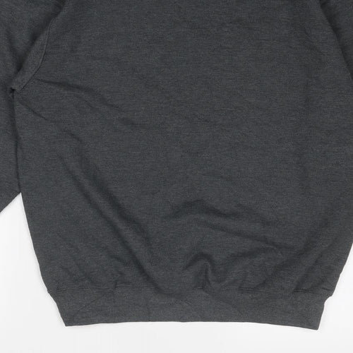 Champion Mens Grey Cotton Pullover Sweatshirt Size S