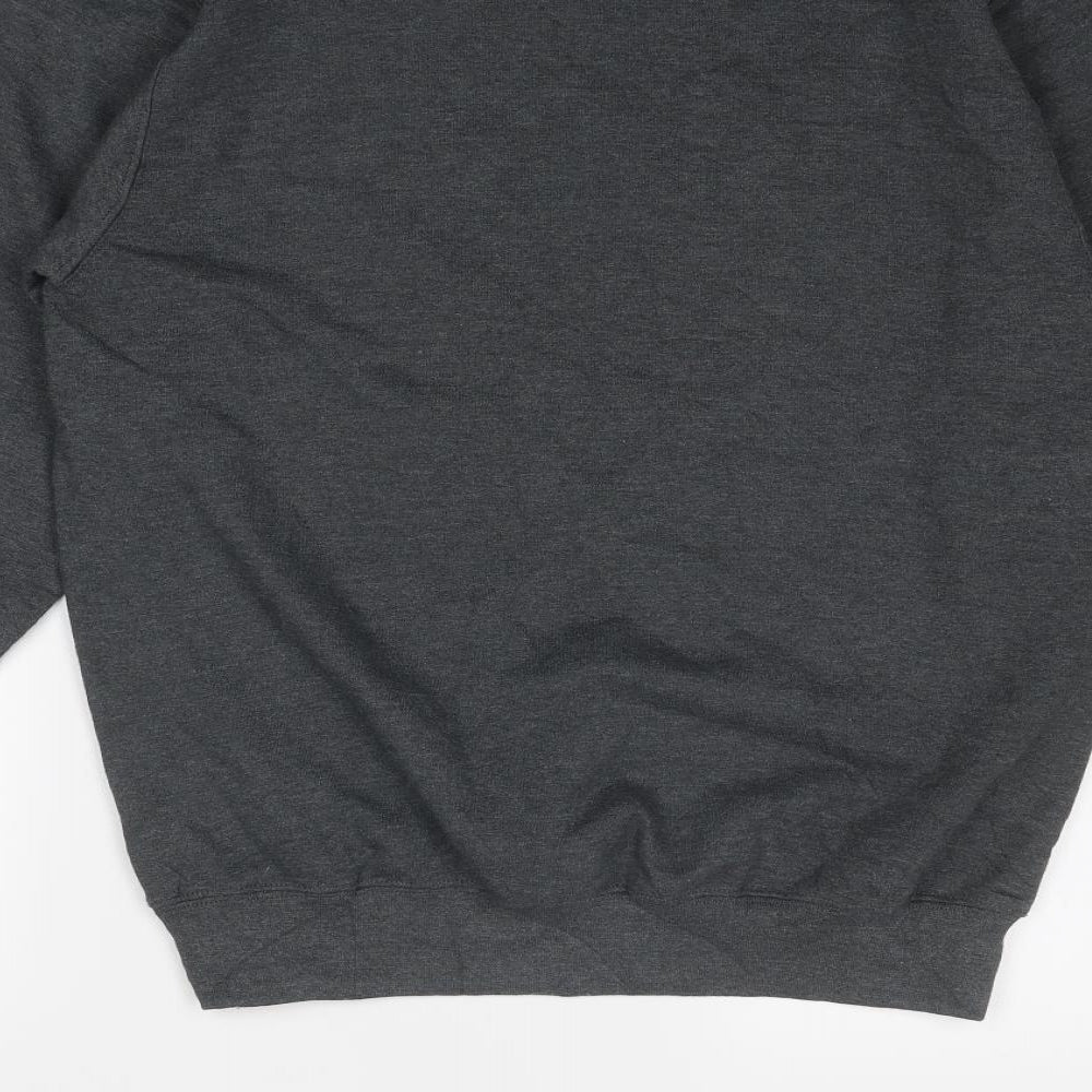 Champion Mens Grey Cotton Pullover Sweatshirt Size S