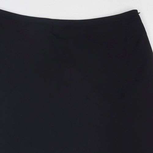 Monsoon Womens Blue Polyester A-Line Skirt Size 14 Zip