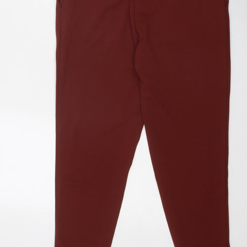 Terranova Womens Brown Polyester Carrot Trousers Size M Regular Button