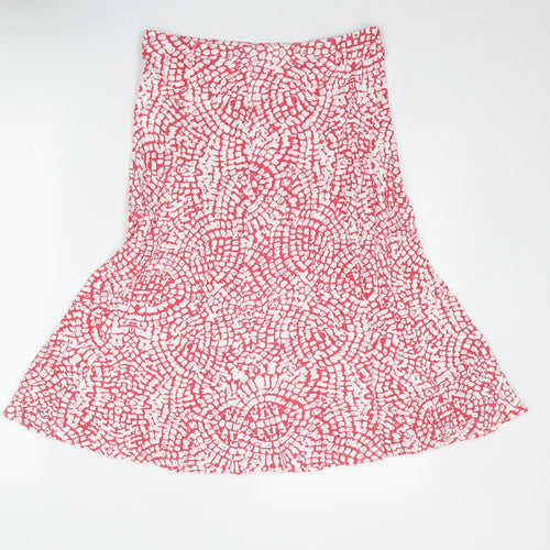 Cotswold Collections Womens Pink Geometric Polyester Swing Skirt Size S