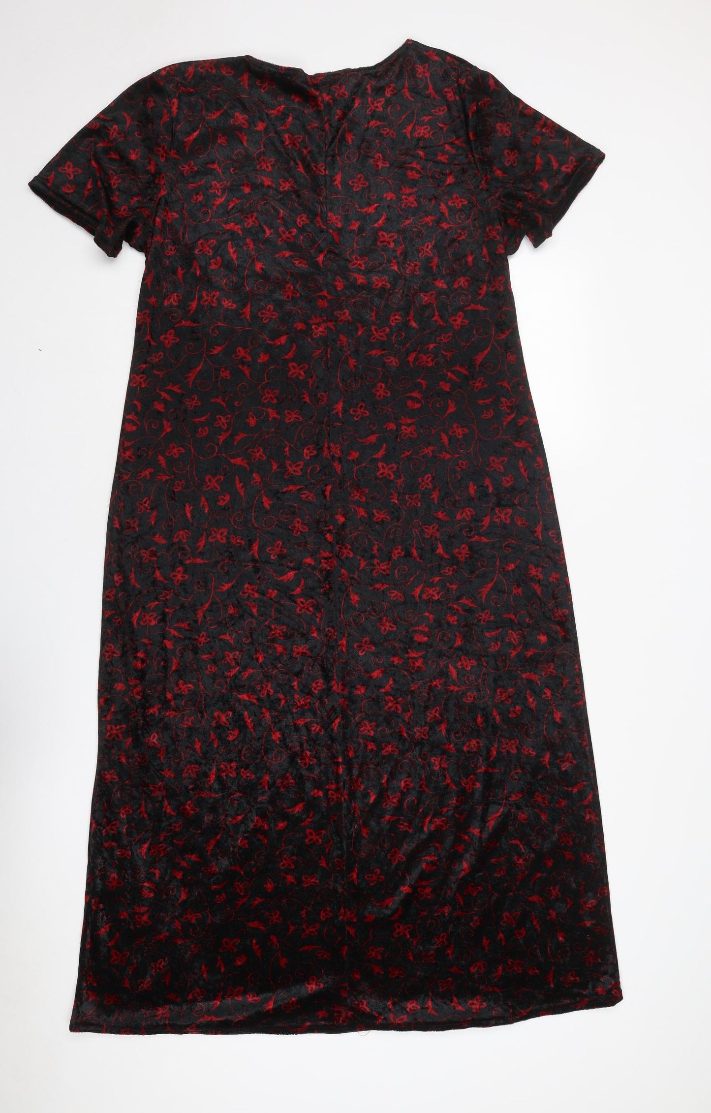 Berkertex Womens Black Geometric Polyester Maxi Size 20 Round Neck Pullover
