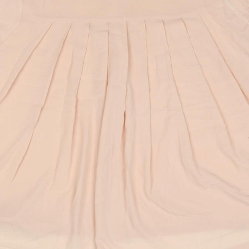 French Connection Womens Pink Polyester Basic Button-Up Size XS Collared