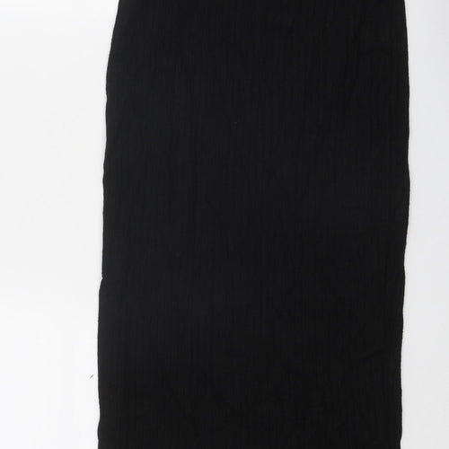 Zara Womens Black Polyester Straight & Pencil Skirt Size M