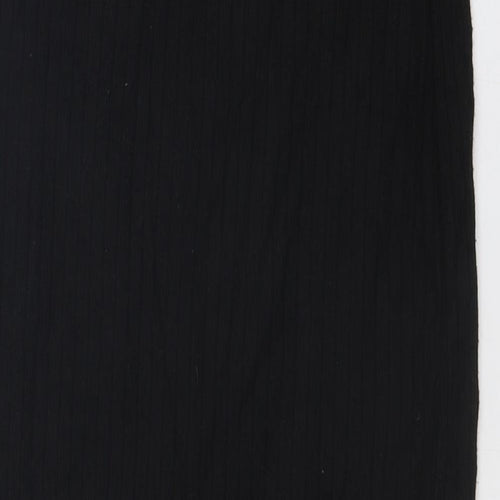 Zara Womens Black Polyester Straight & Pencil Skirt Size M