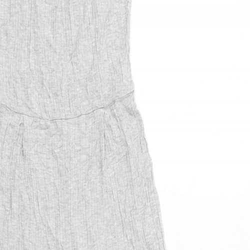 FOREVER 21 Womens Grey Viscose Jumpsuit One-Piece Size S Pullover - Ribbed