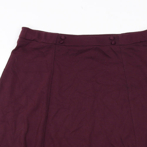 Eastex Womens Purple Polyester Swing Skirt Size 16