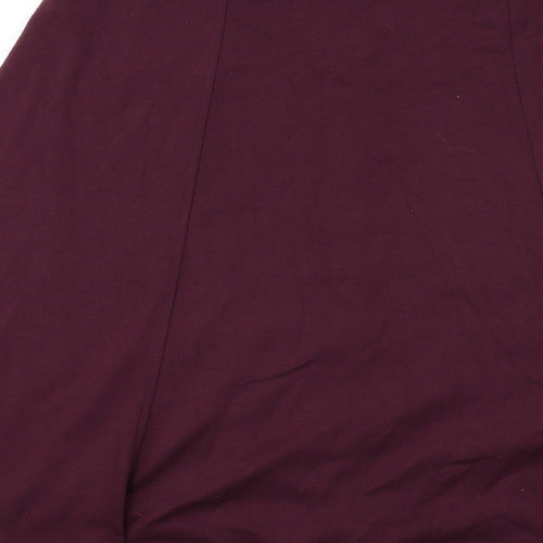 Eastex Womens Purple Polyester Swing Skirt Size 16