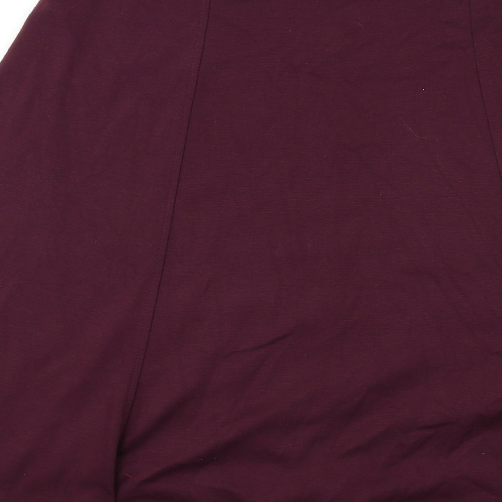Eastex Womens Purple Polyester Swing Skirt Size 16