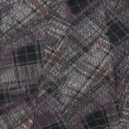Anna Rose Womens Multicoloured Plaid Polyester Swing Skirt Size 16