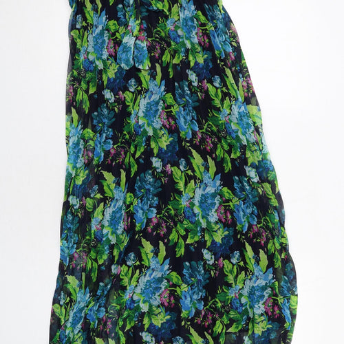 PARISIAN SIGNATURE Womens Multicoloured Floral Polyester Maxi Size 12 V-Neck Pullover