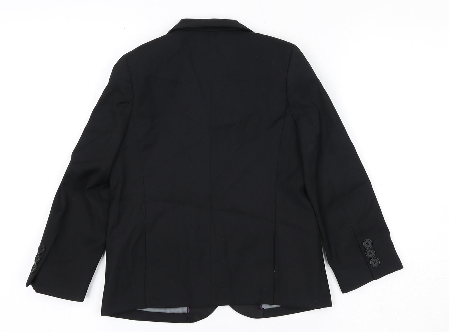 Marks and Spencer Boys Black Jacket Blazer Size 4-5 Years Button