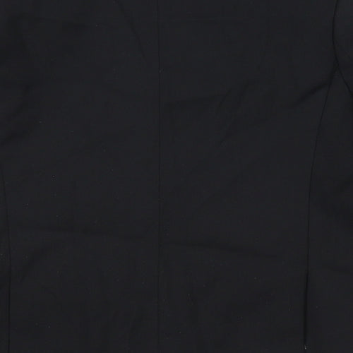 Marks and Spencer Boys Black Jacket Blazer Size 4-5 Years Button