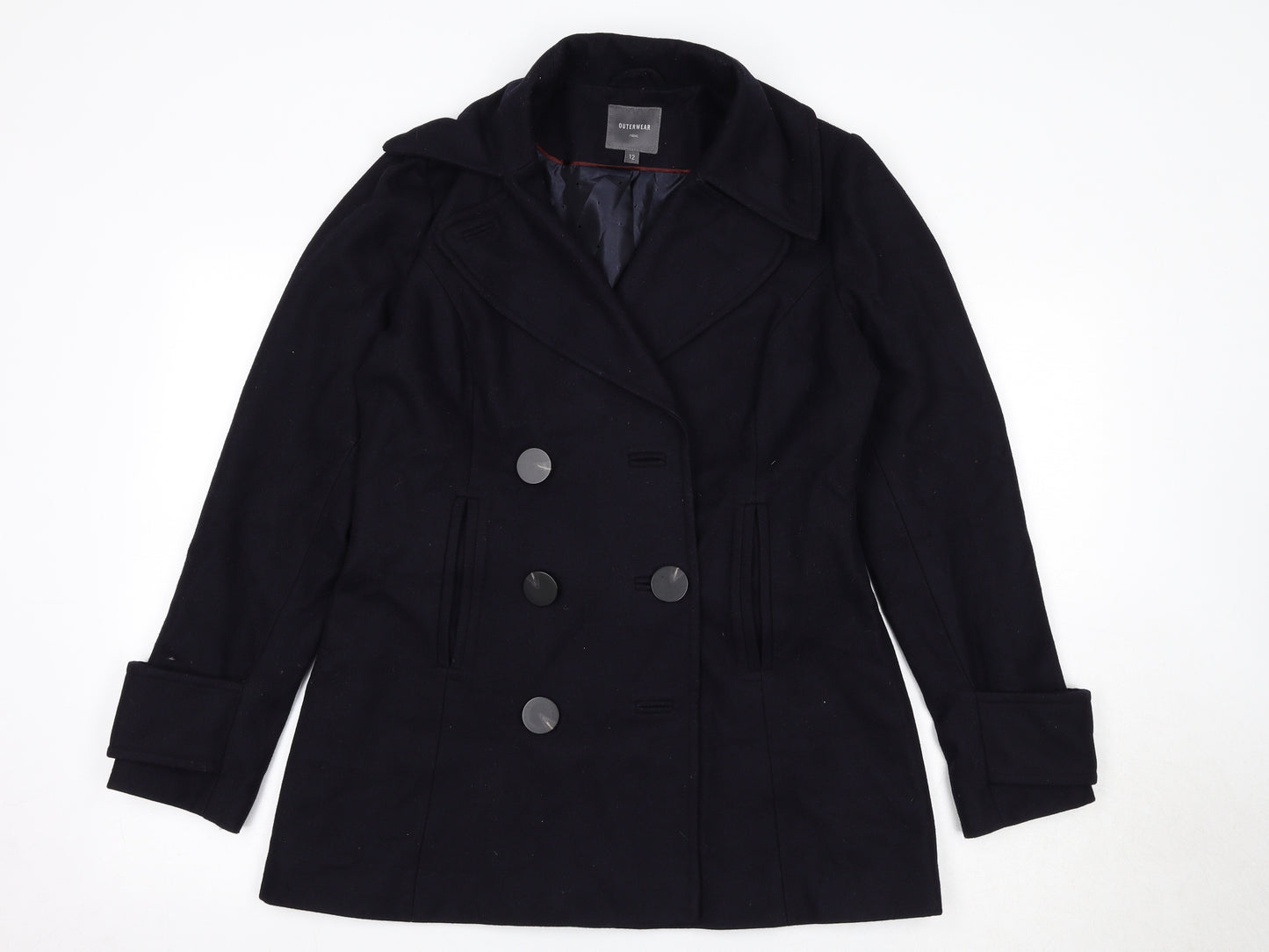 NEXT Womens Blue Jacket Size 12 Button