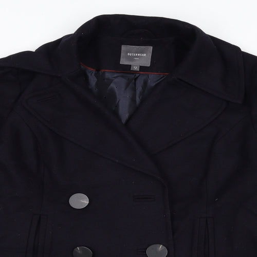 NEXT Womens Blue Jacket Size 12 Button