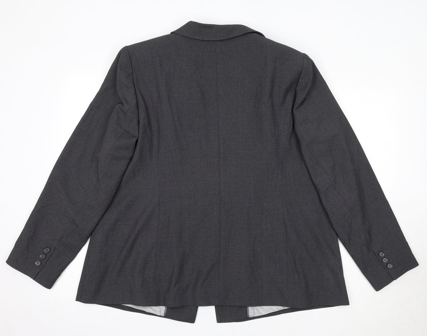 Marks and Spencer Womens Grey Polyester Jacket Suit Jacket Size 22